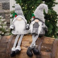 Thumbnail for Lg Dangle Leg Mr or Mrs Santa Gnome, 2 Asstd. sold individually