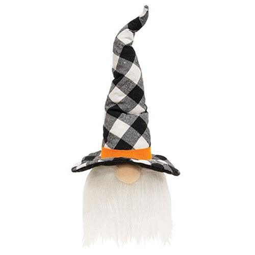 Buffalo Check Witch Hat Gnome