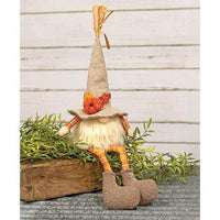 Thumbnail for Harvest Burlap Plaid Dangle Leg Gnome - The Fox Decor
