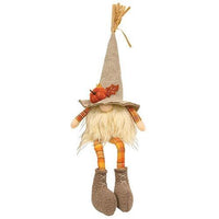 Thumbnail for Harvest Burlap Plaid Dangle Leg Gnome