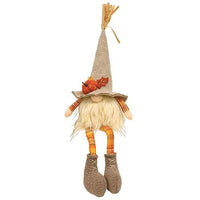 Thumbnail for Harvest Burlap Plaid Dangle Leg Gnome