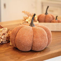 Thumbnail for Burnt Orange Knit Pumpkin Large