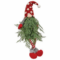 Thumbnail for Polka Dot Christmas Tree Dangle Leg Gnome w/LED Lights