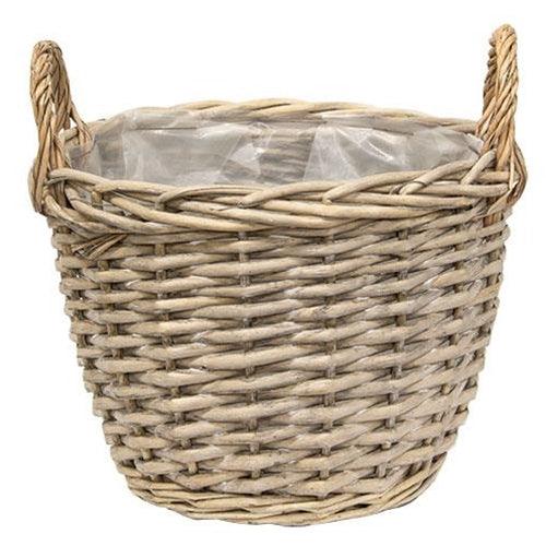 3/Set, Graywashed Willow Gathering Baskets