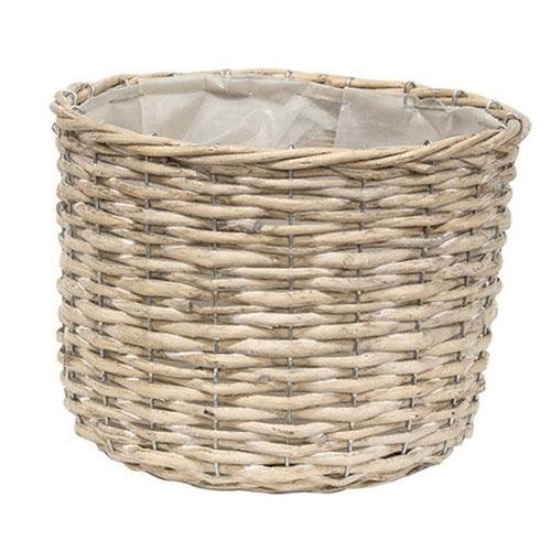 3/Set, Graywashed Willow Planter Baskets - The Fox Decor