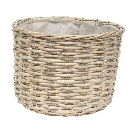 3/Set, Graywashed Willow Planter Baskets