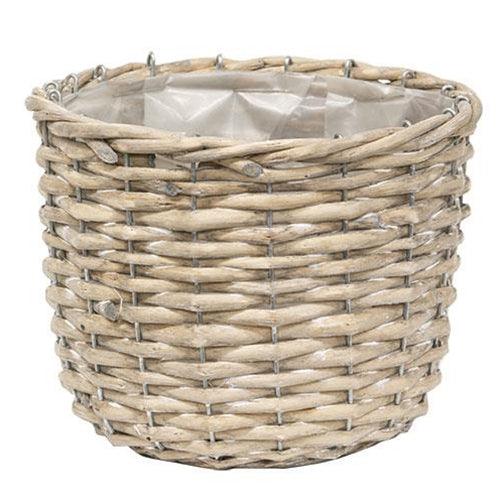 3/Set, Graywashed Willow Planter Baskets - The Fox Decor