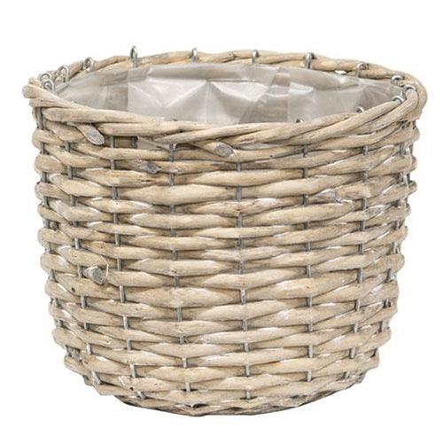 3/Set, Graywashed Willow Planter Baskets