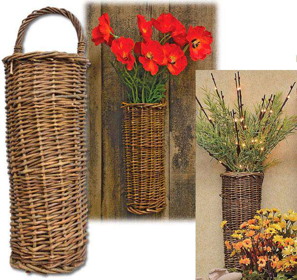 Natural Willow Basket 12.5" - The Fox Decor