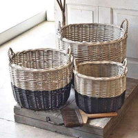 Thumbnail for 3/Set, Banded Baskets - The Fox Decor