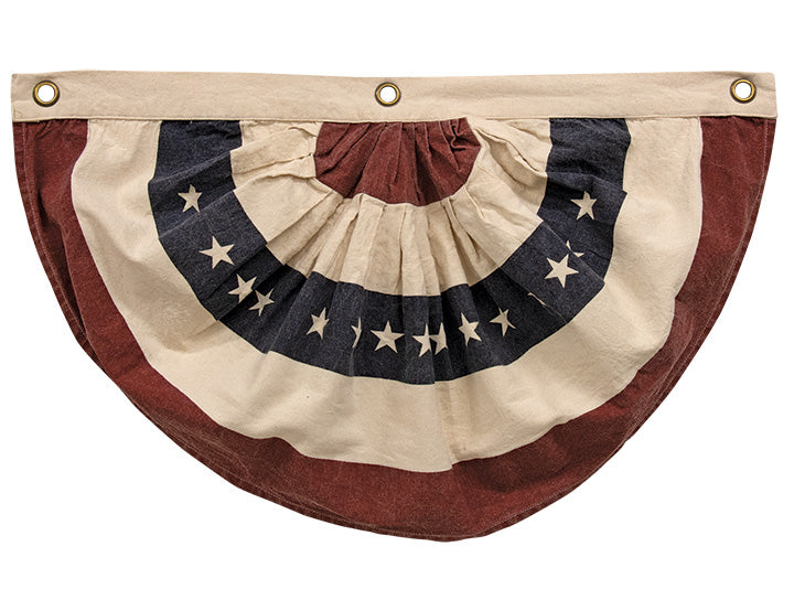 Stonewashed Americana Bunting, 17"x28" - The Fox Decor