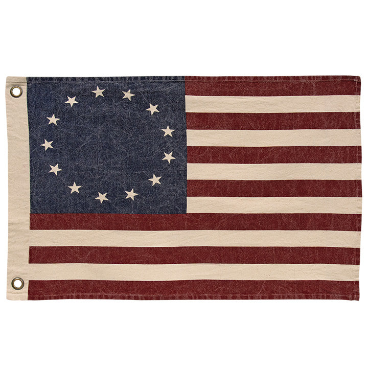 Stonewashed Betsy Ross American Flag, 32" x 58"