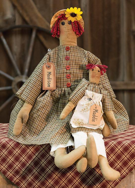 Madison & Maddie old-fashioned dolls - The Fox Decor