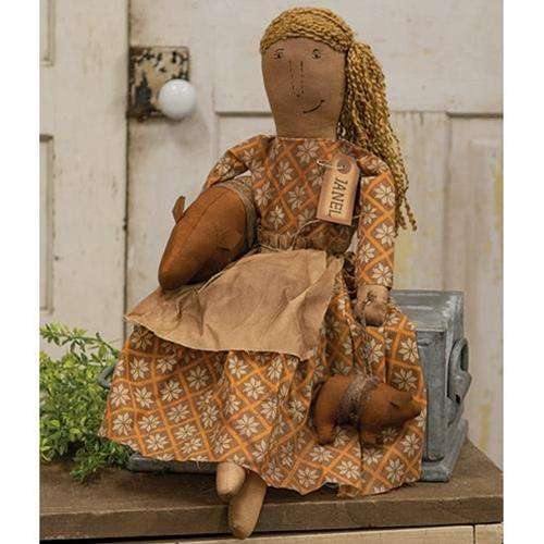 Janel Doll Rustic Country Doll - The Fox Decor