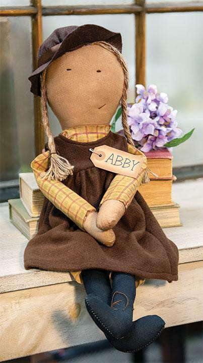 Abby Doll Primitive stuffed doll - The Fox Decor