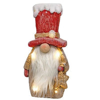Thumbnail for Light Up Carved Look Resin Bearded Gnome