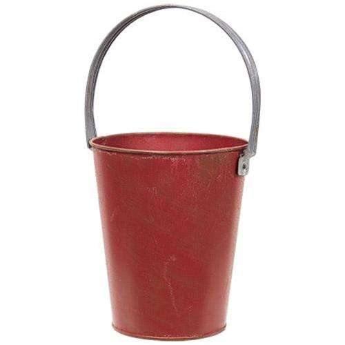 Rustic Red Bucket - The Fox Decor