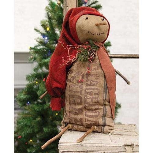 Sugar Magnolia Snowman Doll - The Fox Decor