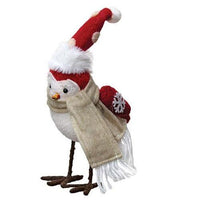 Thumbnail for Red & White Felt Winter Bird, 2/set. - The Fox Decor