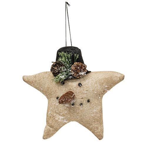 Vintage Snowman Star Ornament - The Fox Decor