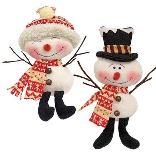 Happy Snowman, 2 Asstd. sold individually - The Fox Decor