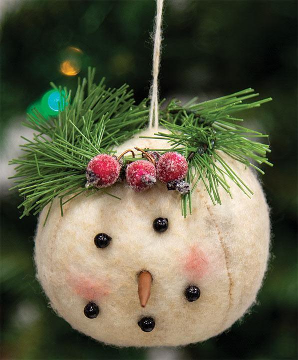 Snow Angel Head Christmas Ornament - The Fox Decor