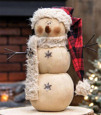 Thumbnail for Santa Hat Lodge Snowman - The Fox Decor