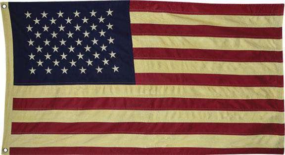 Aged American Flag, 58" - The Fox Decor