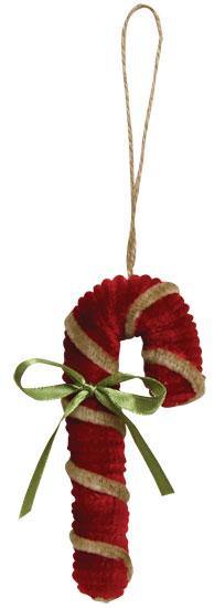 Thumbnail for Chenille Candy Cane Ornament - The Fox Decor