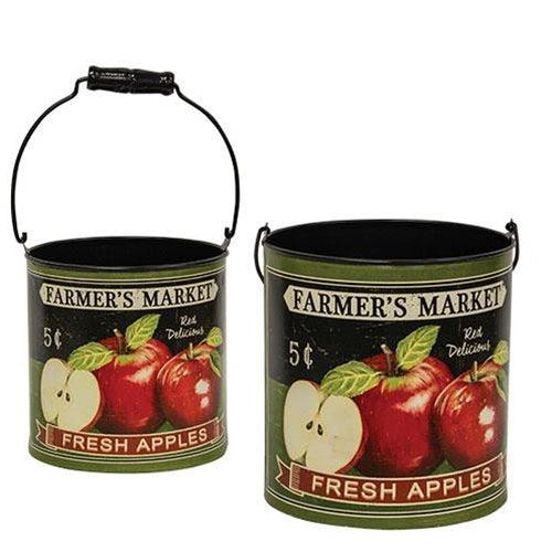 2/Set, Apple Buckets - The Fox Decor