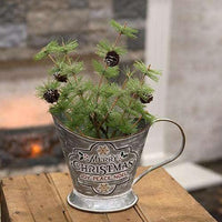 Merry Christmas Metal Coal Bucket, 6