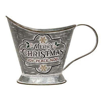 Merry Christmas Metal Coal Bucket, 6