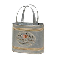 Thumbnail for 2/Set, Pumpkin Patch Farms Galvanized Totes - The Fox Decor