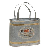 Thumbnail for 2/Set, Pumpkin Patch Farms Galvanized Totes - The Fox Decor