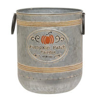 Thumbnail for 2/Set, Pumpkin Patch Farms Galvanized Buckets
