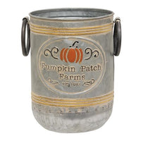 Thumbnail for 2/Set, Pumpkin Patch Farms Galvanized Buckets