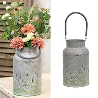 Thumbnail for Lavender Embossed Milk Can - The Fox Decor