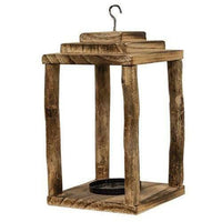 Thumbnail for Natural Wood Pillar Lantern - The Fox Decor