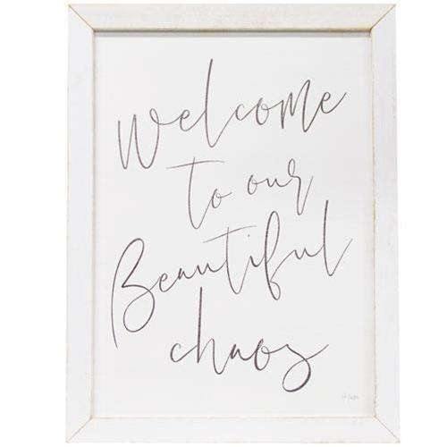 Welcome To Our Beautiful Chaos Framed Print, 19.5x25.5 - The Fox Decor