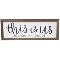 Thumbnail for Blended and Blessed Print, 13x36, Stained Frame - The Fox Decor