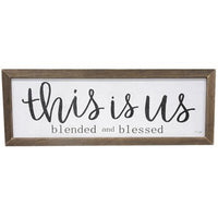 Thumbnail for Blended and Blessed Print, 13x36, Stained Frame
