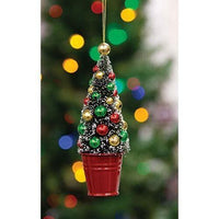 Thumbnail for Potted Sisal Tree Ornament w/Beads - The Fox Decor
