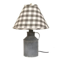 Thumbnail for Jug Lamp With Gray Check Shade - The Fox Decor