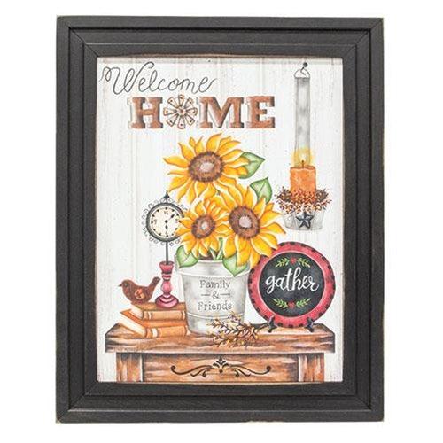 Welcome Home Sunflowers Framed Print, 12x16 - The Fox Decor