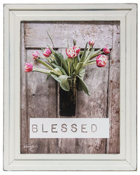 Thumbnail for Blessed Tulips Framed Print, 12x16 (White Frame)