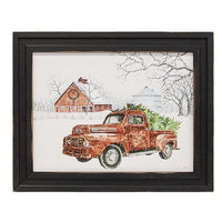 Thumbnail for Christmas Cargo Truck Framed Print, 12x16