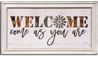 Thumbnail for Welcome Come As You Are Framed Print Wood