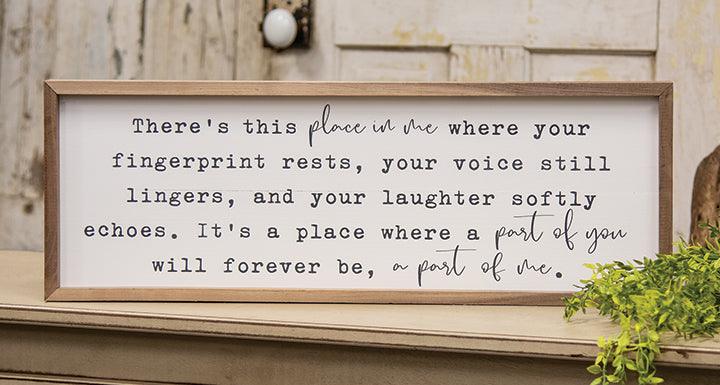 There's This Place Framed Print, 24"x8" - The Fox Decor