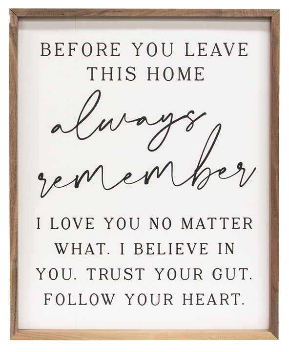 Always Remember Framed Print, 16"x20" - The Fox Decor
