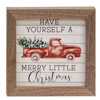Thumbnail for Have Yourself a Merry Little Christmas Truck Mini Framed Print